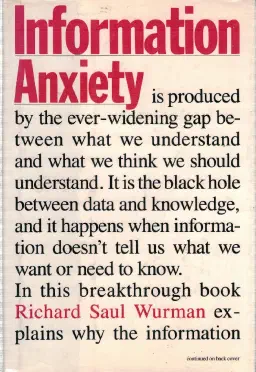 Cover for Information Anxiety
