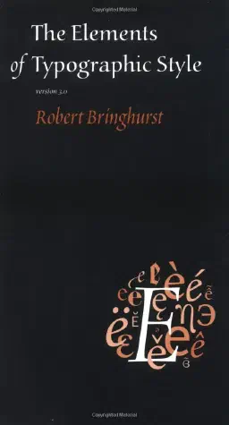 Cover for The Elements of Typographic Style